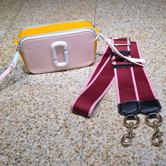 Marc Jacobs Handbags - Marc Jacobs Pink and Yellow Crossbody Bag